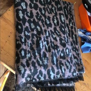 ASOS wrap/shawl/scarf pink leopard print